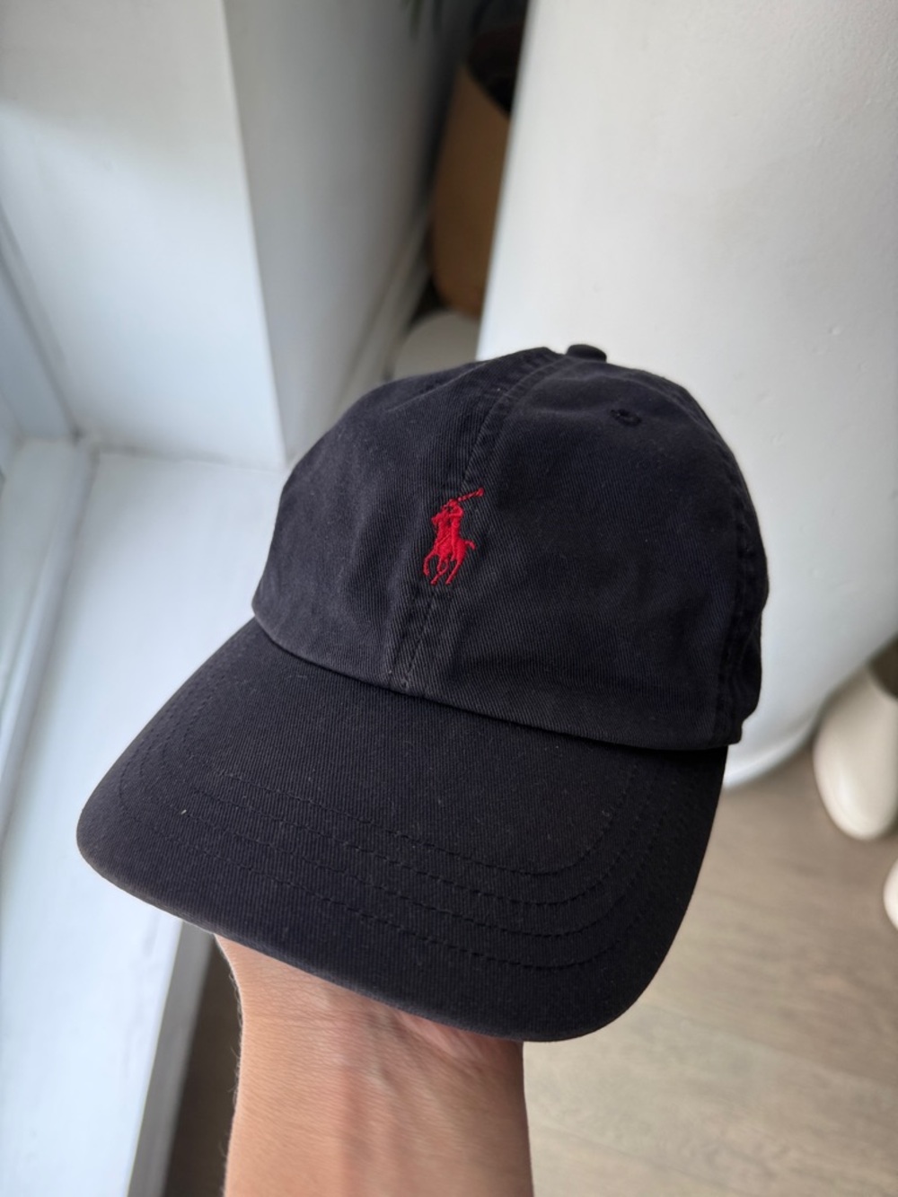 Polo by Ralph Lauren navy Cap with Red Polo Logo